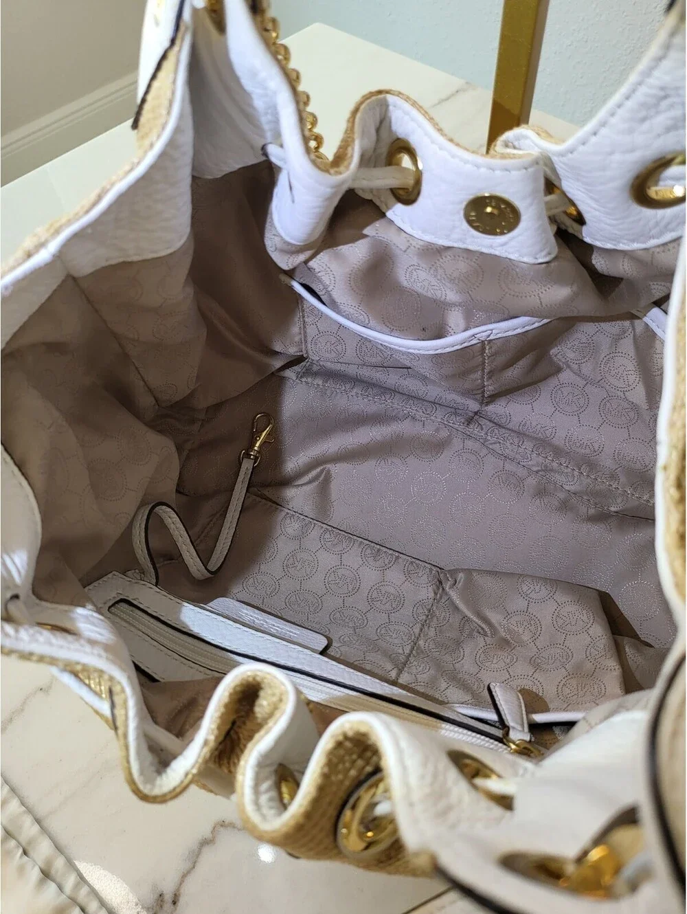 Lmt.Ed. Michael Kors Camden Large Drawstring Kate Mid. Shoulder Bag Purse EUC LN